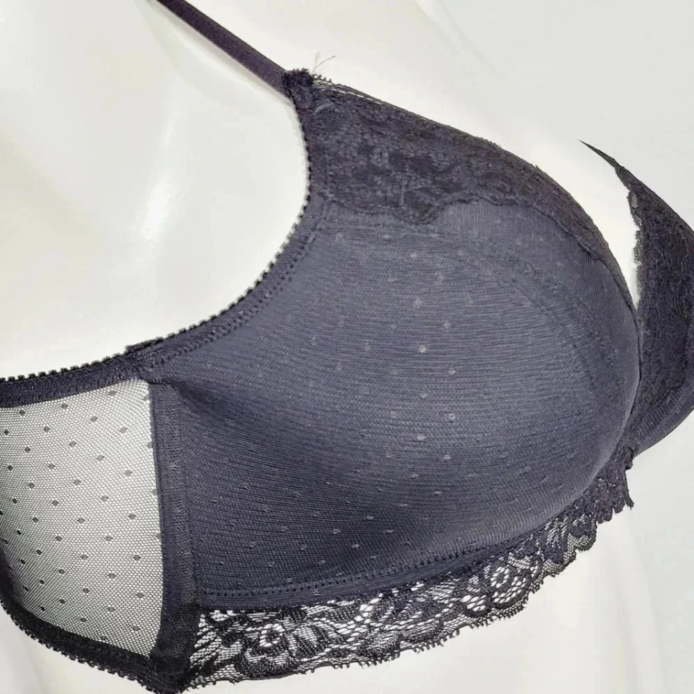 XL‎ X-LARGE Maidenform SE1182 Self Expressions Lace Bralette Black NWT - Picture 3 of 10